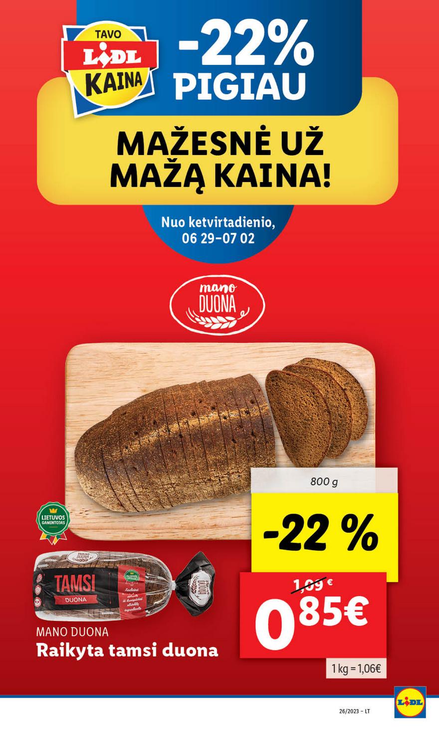 Lidl maisto prekių pasiūlymai akcijos nuo 
  2023-06-26 iki 
  2023-07-02 | Leidinukas.lt puslapis 64