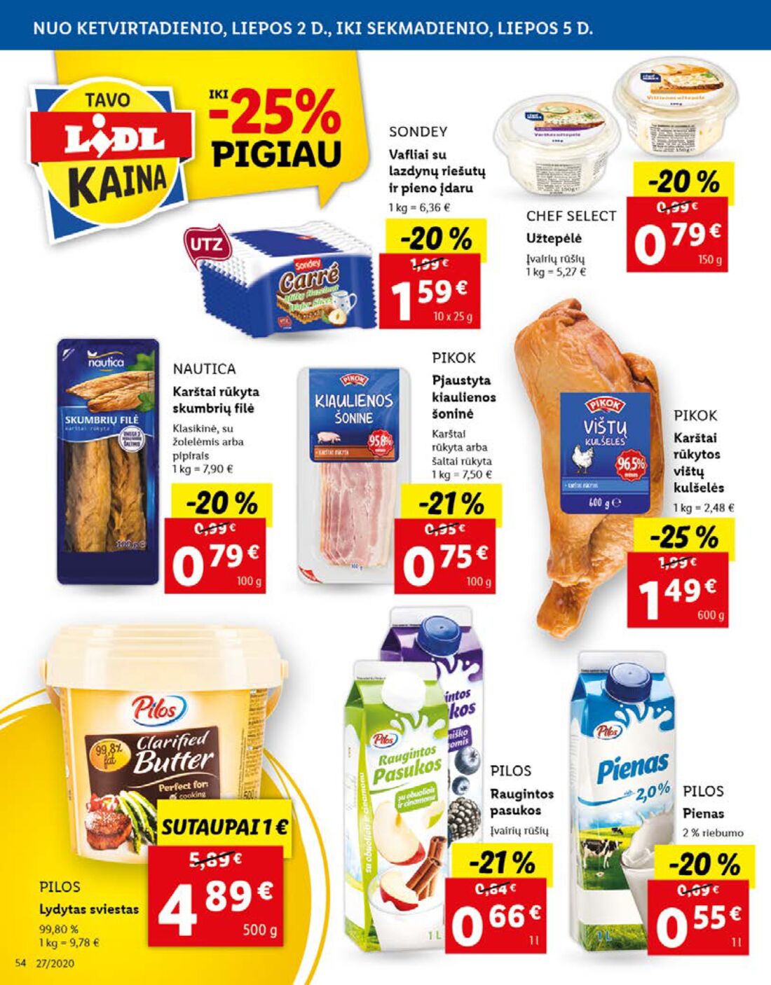 Lidl savaitinis leidinys akcijos nuo 
  2020-06-29 iki 
  2020-07-05 | Leidinukas.lt puslapis 54