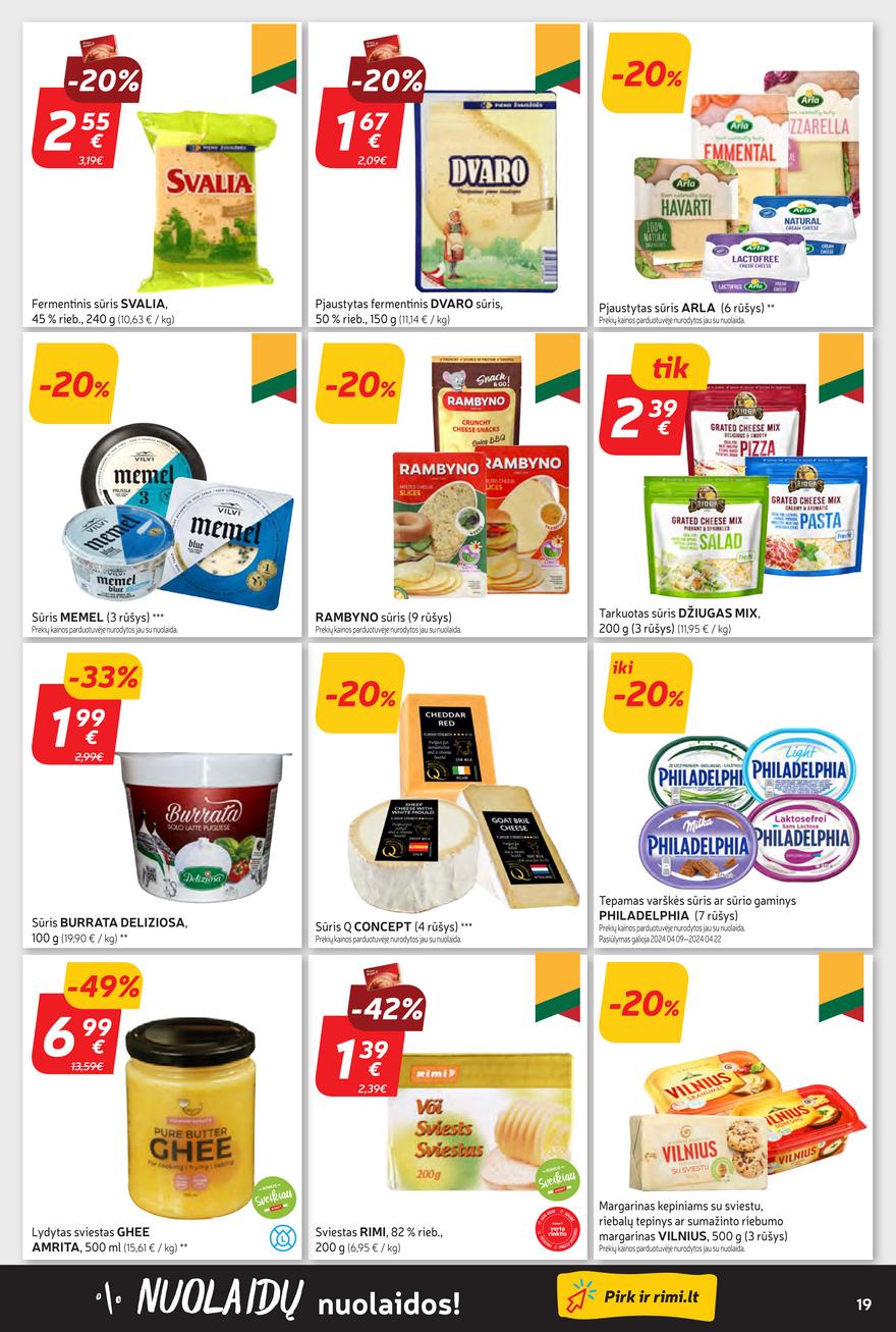 Rimi savaitinis leidinys akcijos nuo 
  2024-04-09 iki 
  2024-04-15 | Leidinukas.lt puslapis 19