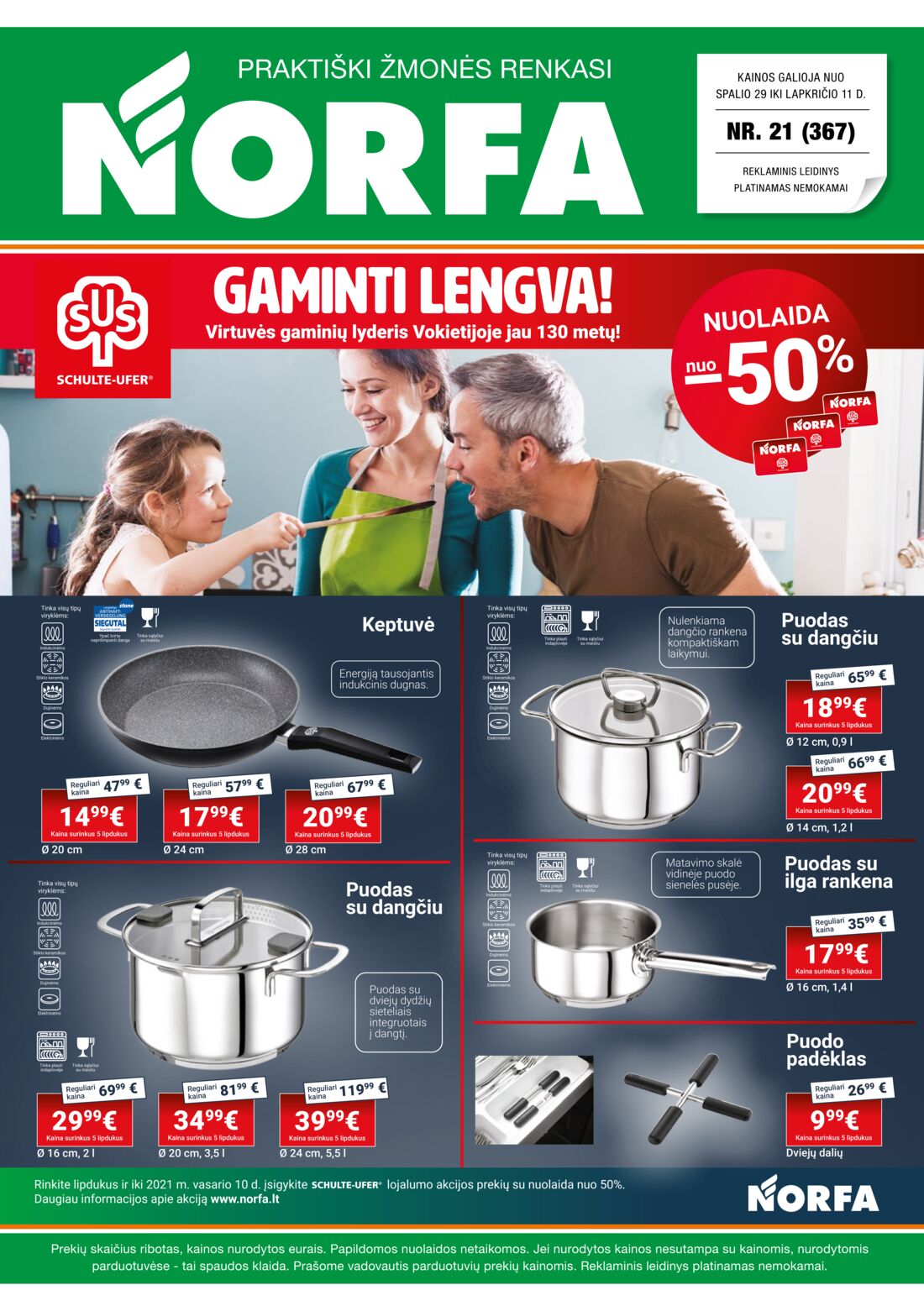 Norfa kaininis leidinys akcijos nuo 
  2020-10-29 iki 
  2020-11-11 | Leidinukas.lt puslapis 1