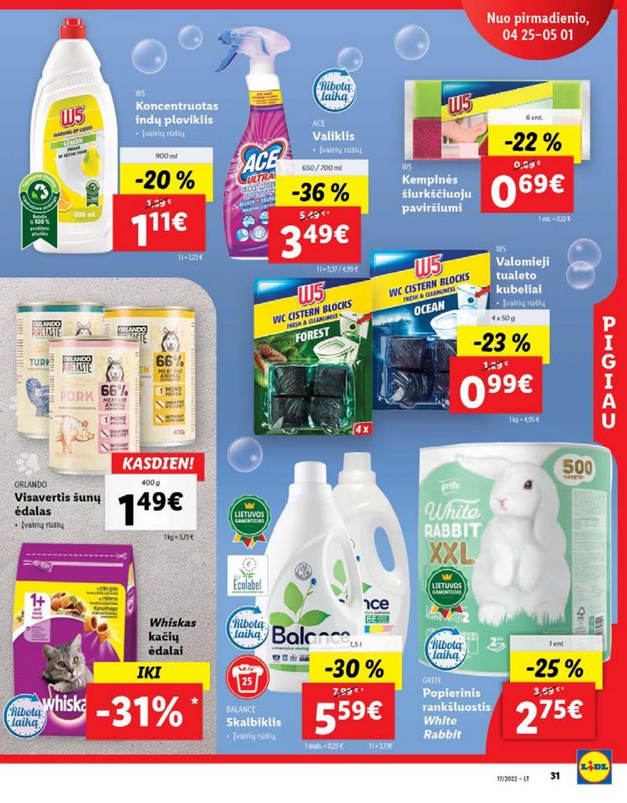 Ldil maisto leidinys akcijos nuo 
  2022-04-25 iki 
  2022-05-01 | Leidinukas.lt puslapis 31