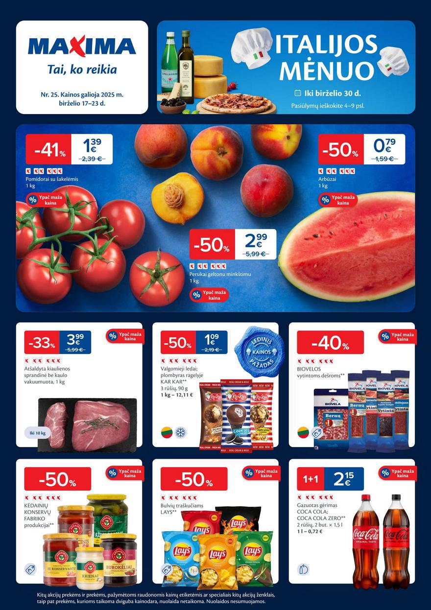 Maxima leidinys akcijos nuo 
  2025-06-17 iki 
  2025-06-23 | Leidinukas.lt puslapis 1