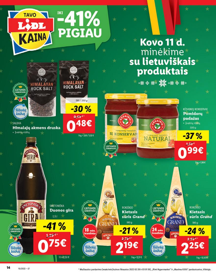 Ldil maisto leidinys akcijos nuo 
  2022-03-07 iki 
  2022-03-13 | Leidinukas.lt puslapis 14