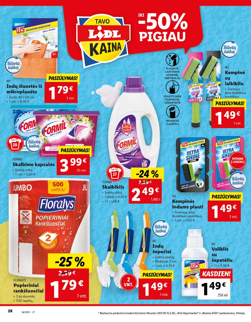 Lidl maisto prekių pasiūlymai akcijos nuo 
  2021-08-23 iki 
  2021-08-29 | Leidinukas.lt puslapis 28