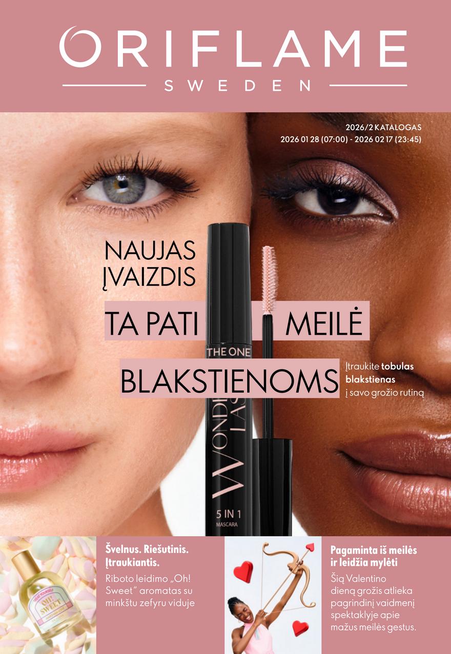 Oriflame katalogas akcijos nuo 
  2026-01-28 iki 
  2026-02-17 | Leidinukas.lt puslapis 1