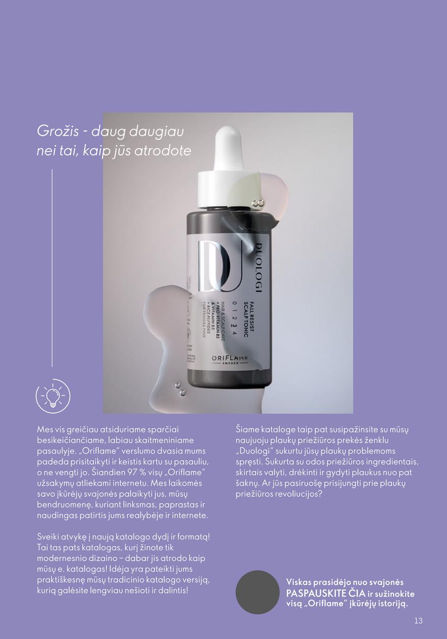 Oriflame leidinys akcijos nuo 
  2023-04-26 iki 
  2023-05-16 | Leidinukas.lt puslapis 13