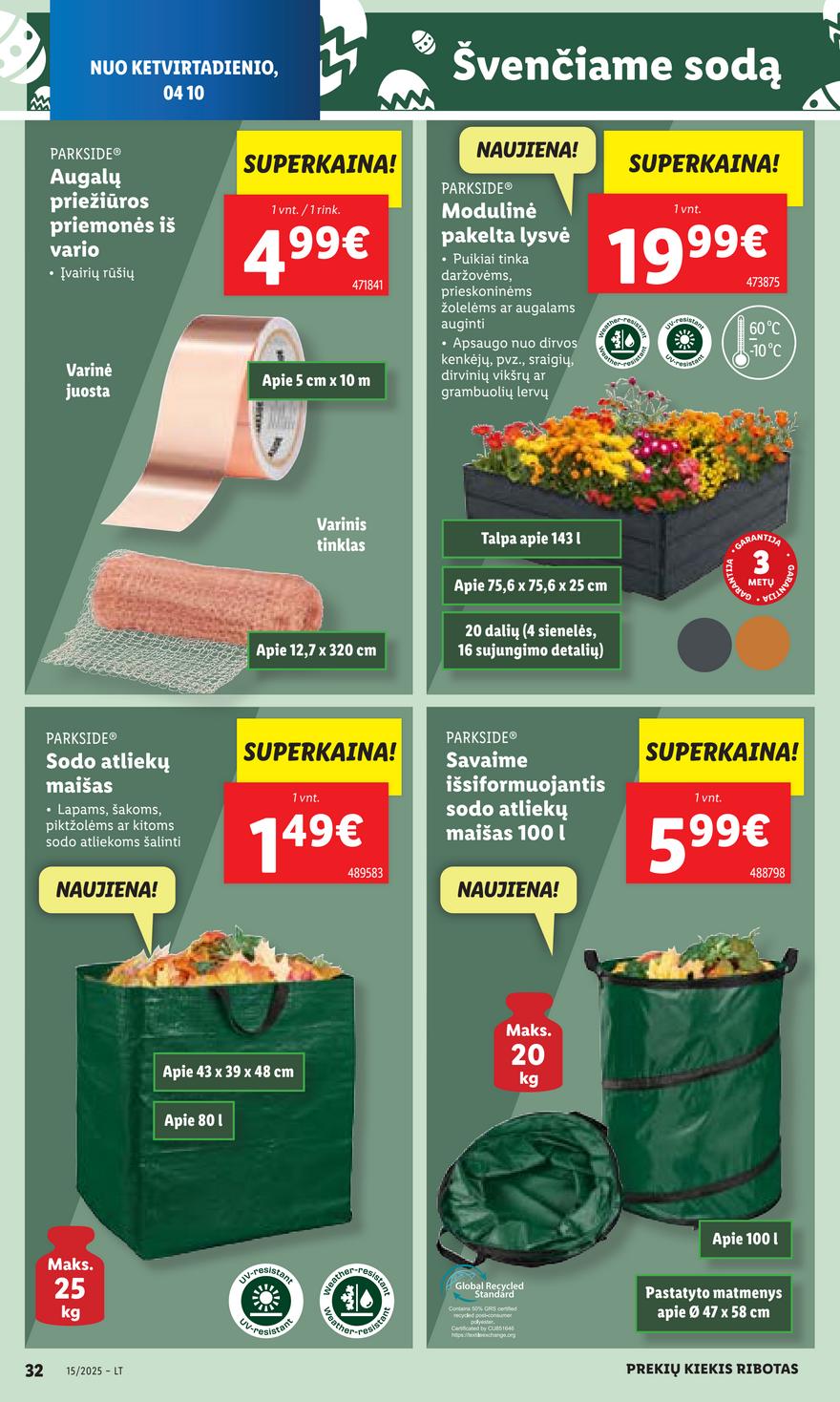 Lidl ne maisto leidinys akcijos nuo 
  2025-04-07 iki 
  2025-04-13 | Leidinukas.lt puslapis 32