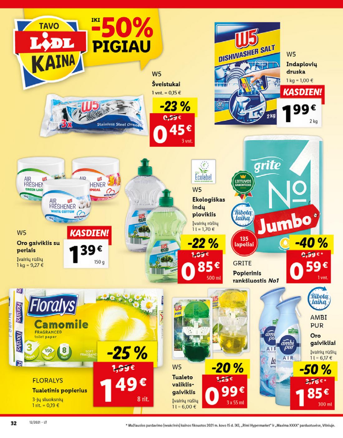 Lidl maisto prekių pasiūlymai akcijos nuo 
  2021-03-22 iki 
  2021-03-28 | Leidinukas.lt puslapis 32