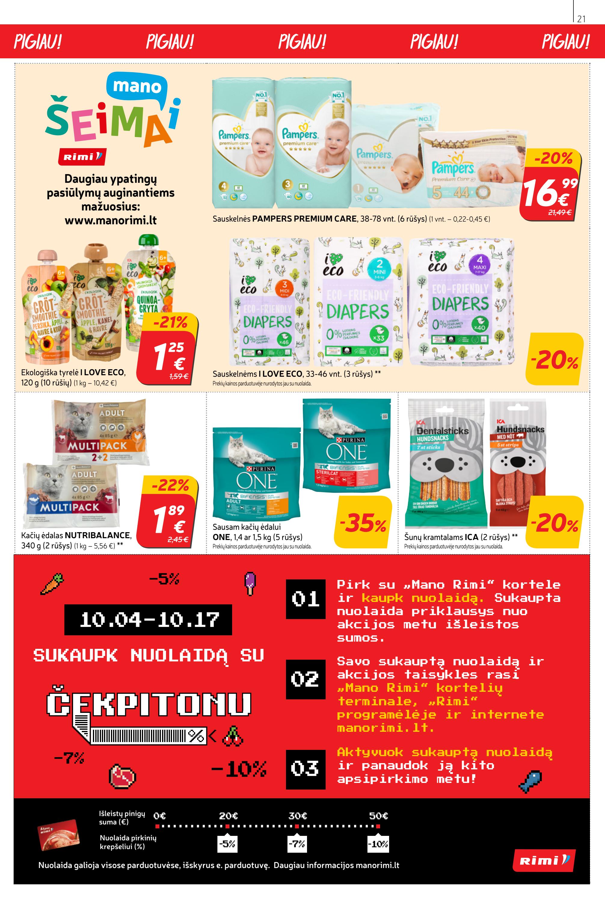 Rimi savaitinis leidinys akcijos nuo 
  2022-10-11 iki 
  2022-10-17 | Leidinukas.lt puslapis 21