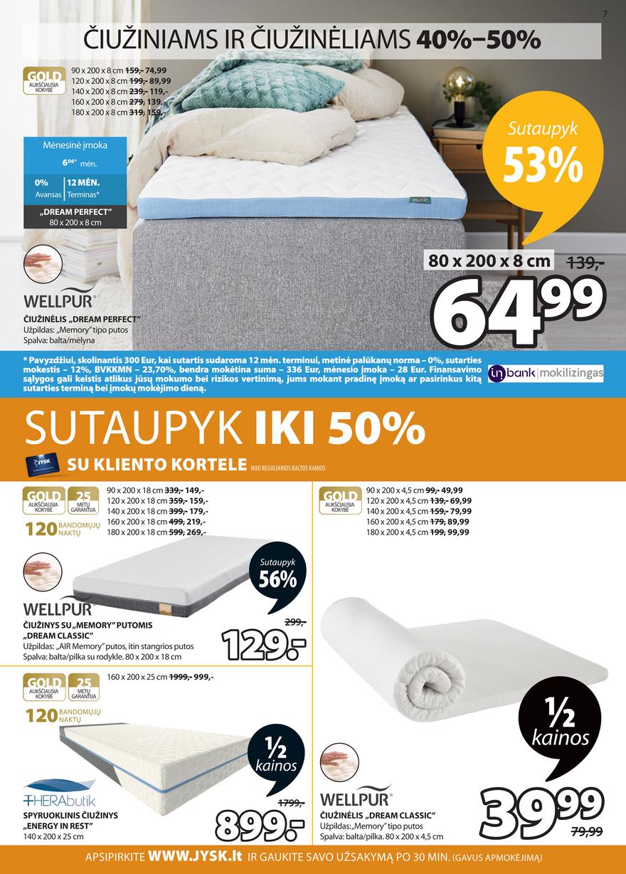 Jysk leidinys akcijos nuo 
  2021-09-28 iki 
  2021-10-04 | Leidinukas.lt puslapis 7