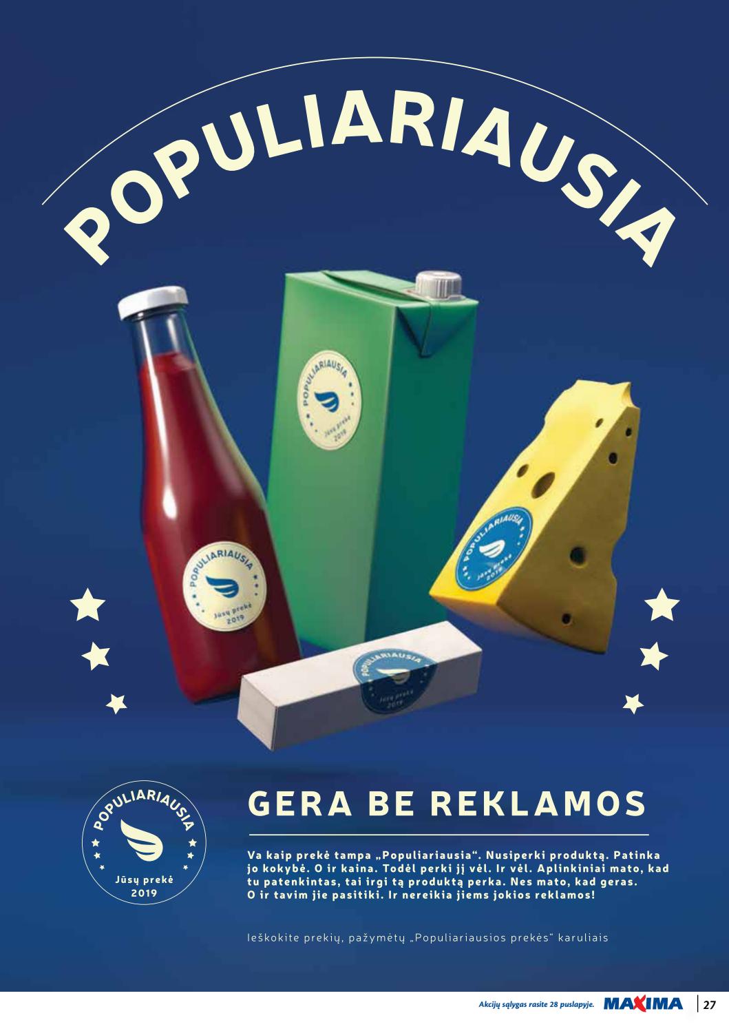 Maxima kaininis leidinys akcijos nuo 
  2020-06-09 iki 
  2020-06-15 | Leidinukas.lt puslapis 27