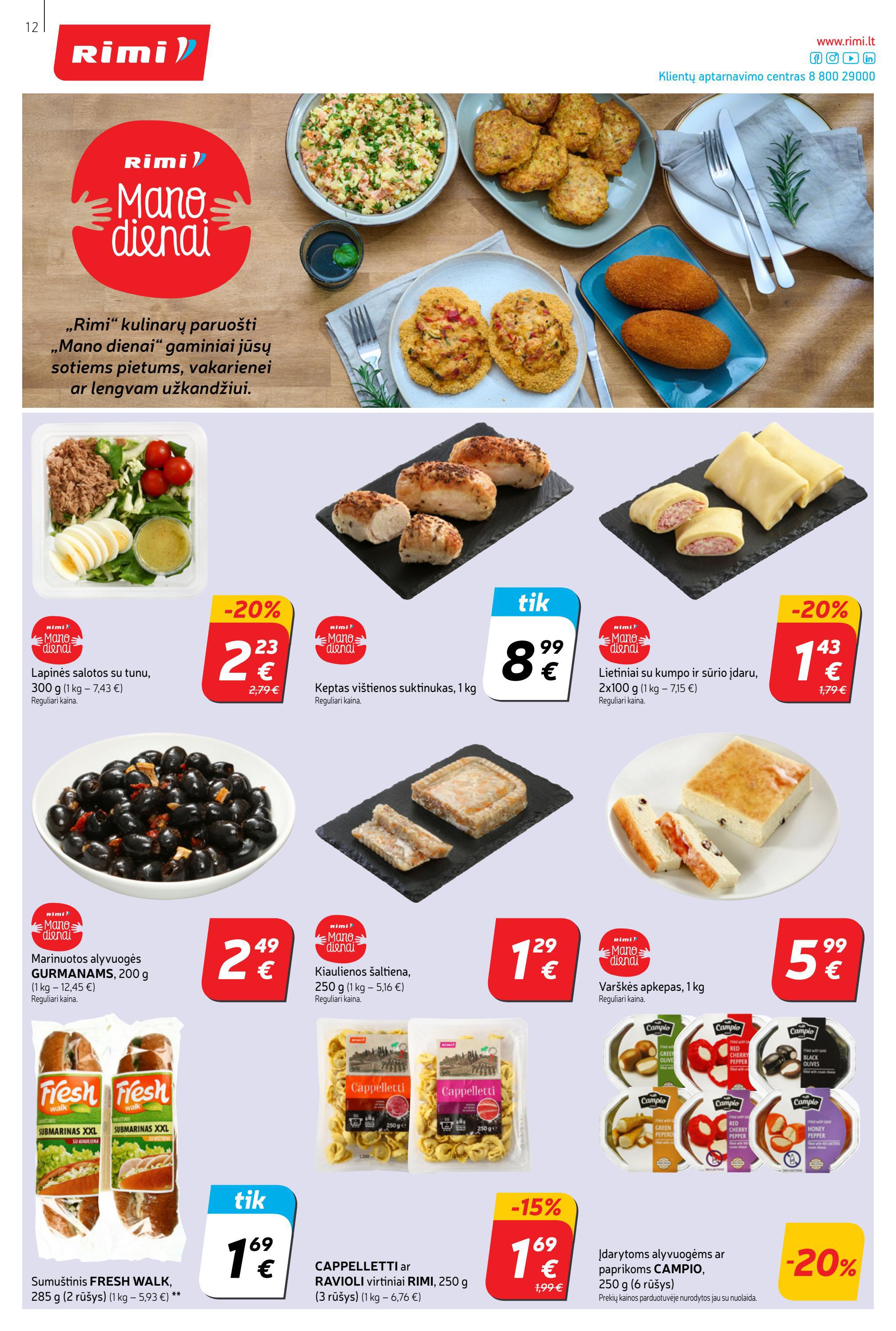 Rimi savaitinis leidinys akcijos nuo 
  2022-01-18 iki 
  2022-01-24 | Leidinukas.lt puslapis 12