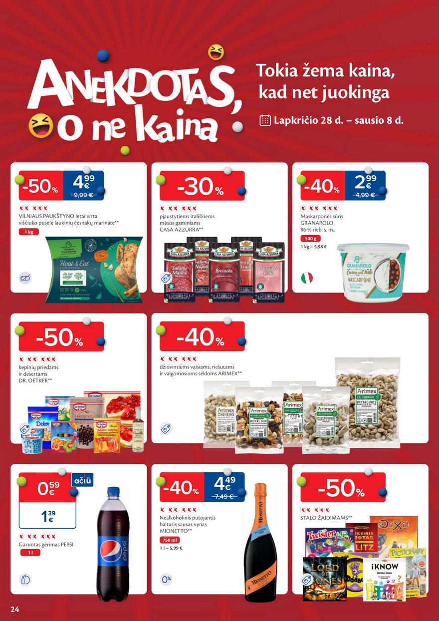 Maxima kaininis leidinys akcijos nuo 
  2023-12-27 iki 
  2024-01-02 | Leidinukas.lt puslapis 24