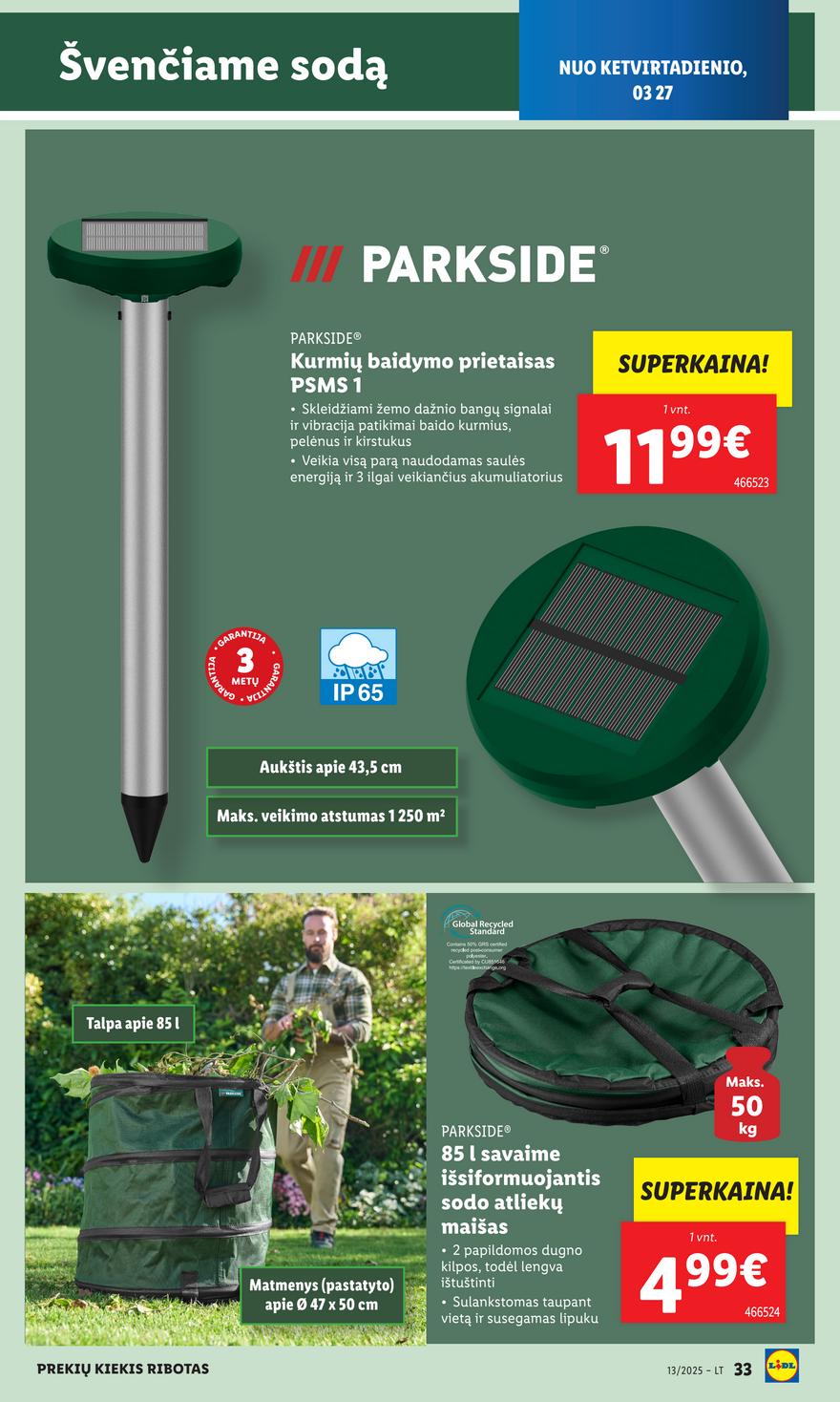 Lidl ne maisto leidinys akcijos nuo 
  2025-03-24 iki 
  2025-03-30 | Leidinukas.lt puslapis 33