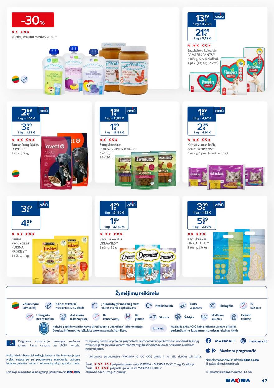 Maxima savaitinis leidinys 39 akcijos nuo
2024-09-24 iki
2024-09-30 | Leidinukas.lt puslapis 47