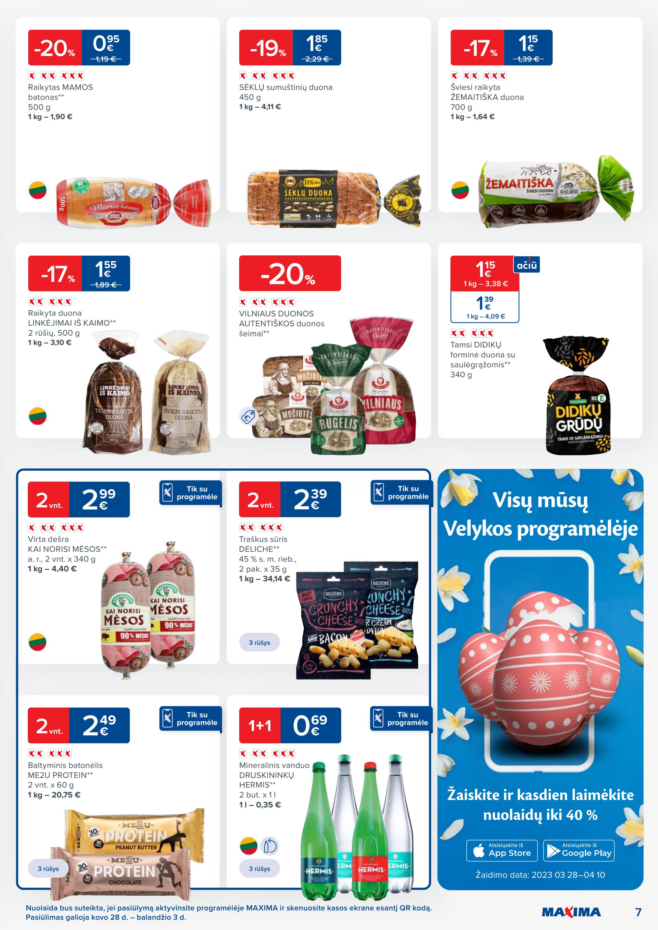 Maxima kaininis leidinys akcijos nuo 
  2023-03-28 iki 
  2023-04-03 | Leidinukas.lt puslapis 7