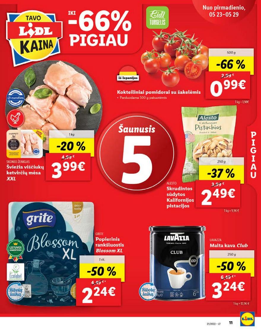 Lidl maisto prekių pasiūlymai akcijos nuo 
  2022-05-23 iki 
  2022-05-29 | Leidinukas.lt puslapis 11