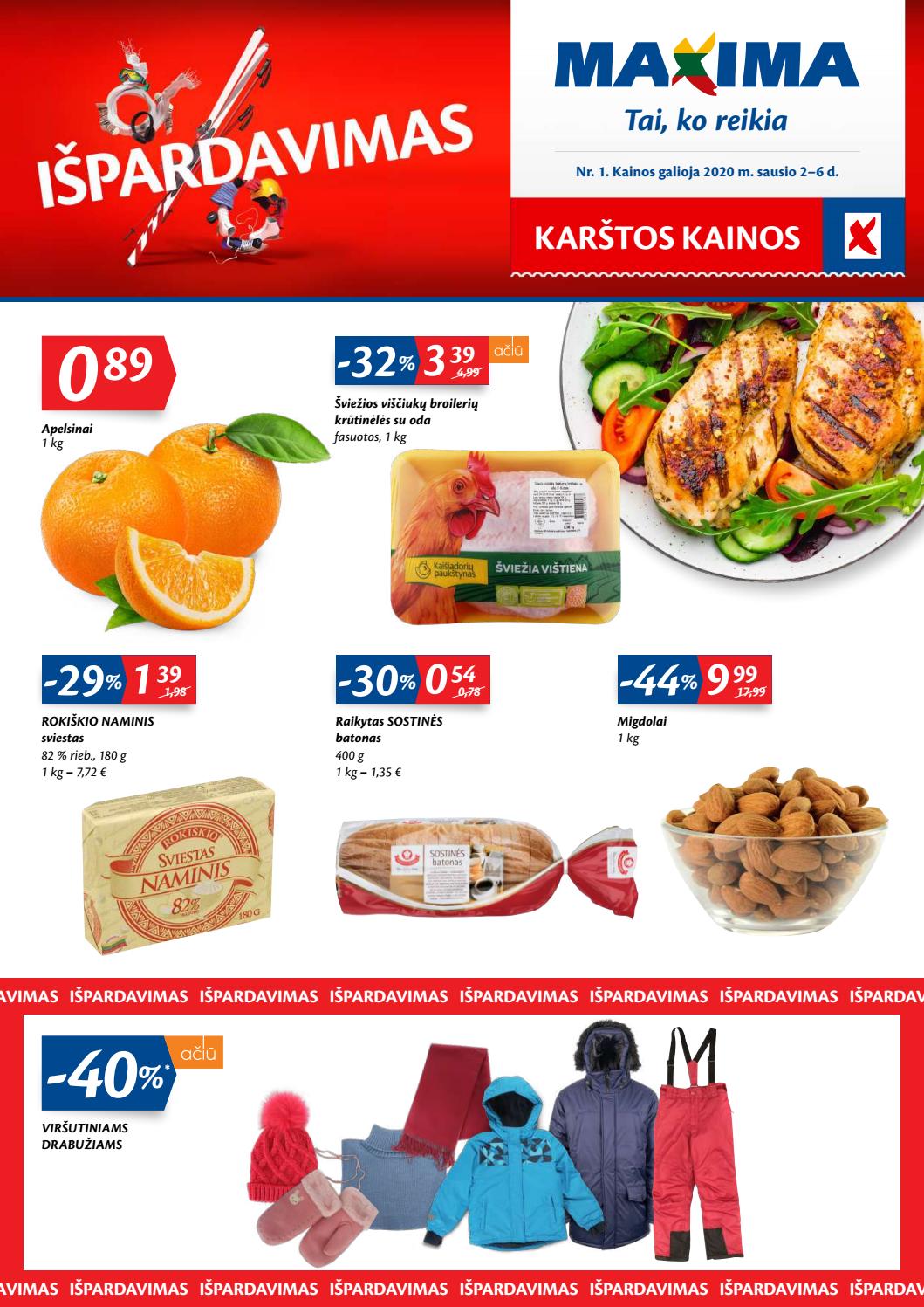 Maxima kaininis leidinys akcijos nuo 
  2020-01-02 iki 
  2020-01-06 | Leidinukas.lt puslapis 1