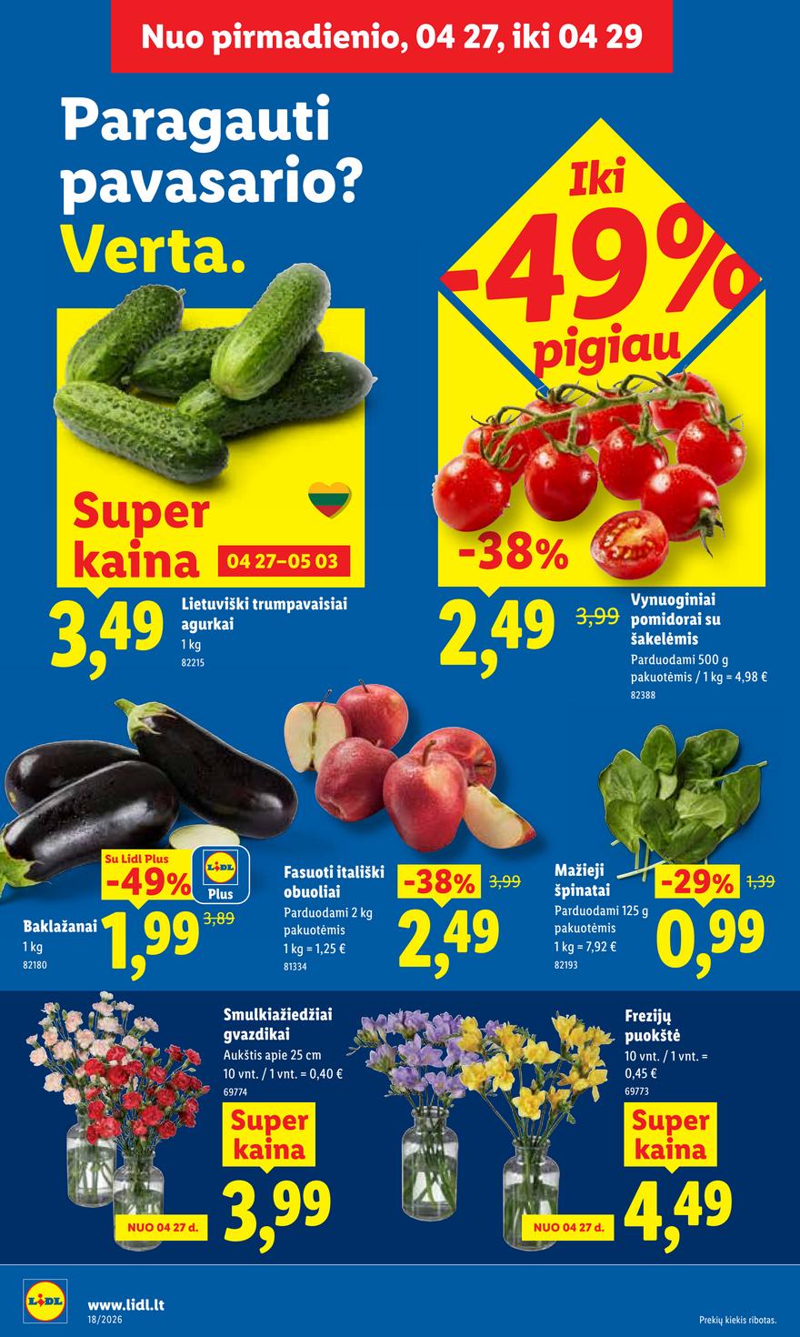Lidl leidinys naujas akcijos nuo 
  2026-04-27 iki 
  2026-05-03 | Leidinukas.lt puslapis 4