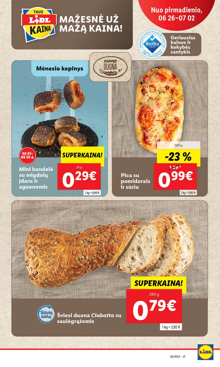 Lidl maisto prekių pasiūlymai akcijos nuo 
  2023-06-26 iki 
  2023-07-02 | Leidinukas.lt puslapis 14