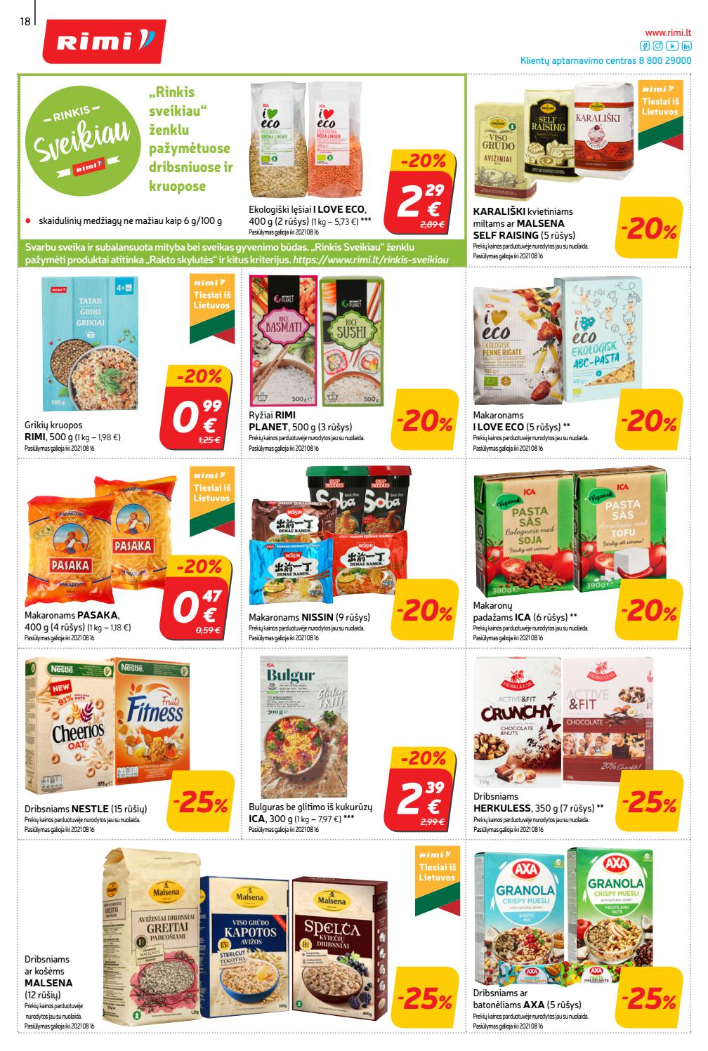 Rimi savaitinis leidinys akcijos nuo 
  2021-08-03 iki 
  2021-08-09 | Leidinukas.lt puslapis 18
