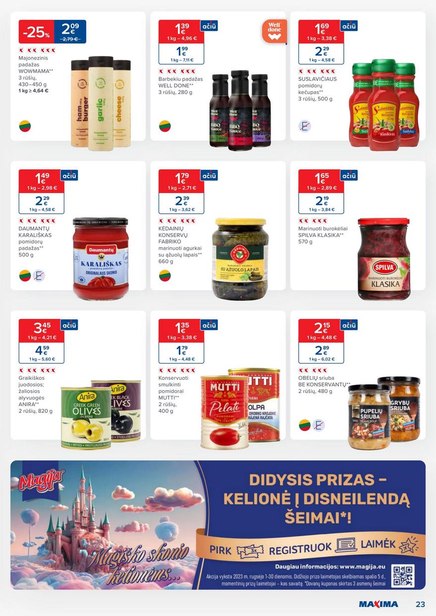 Maxima kaininis leidinys akcijos nuo 
  2023-09-05 iki 
  2023-09-11 | Leidinukas.lt puslapis 23