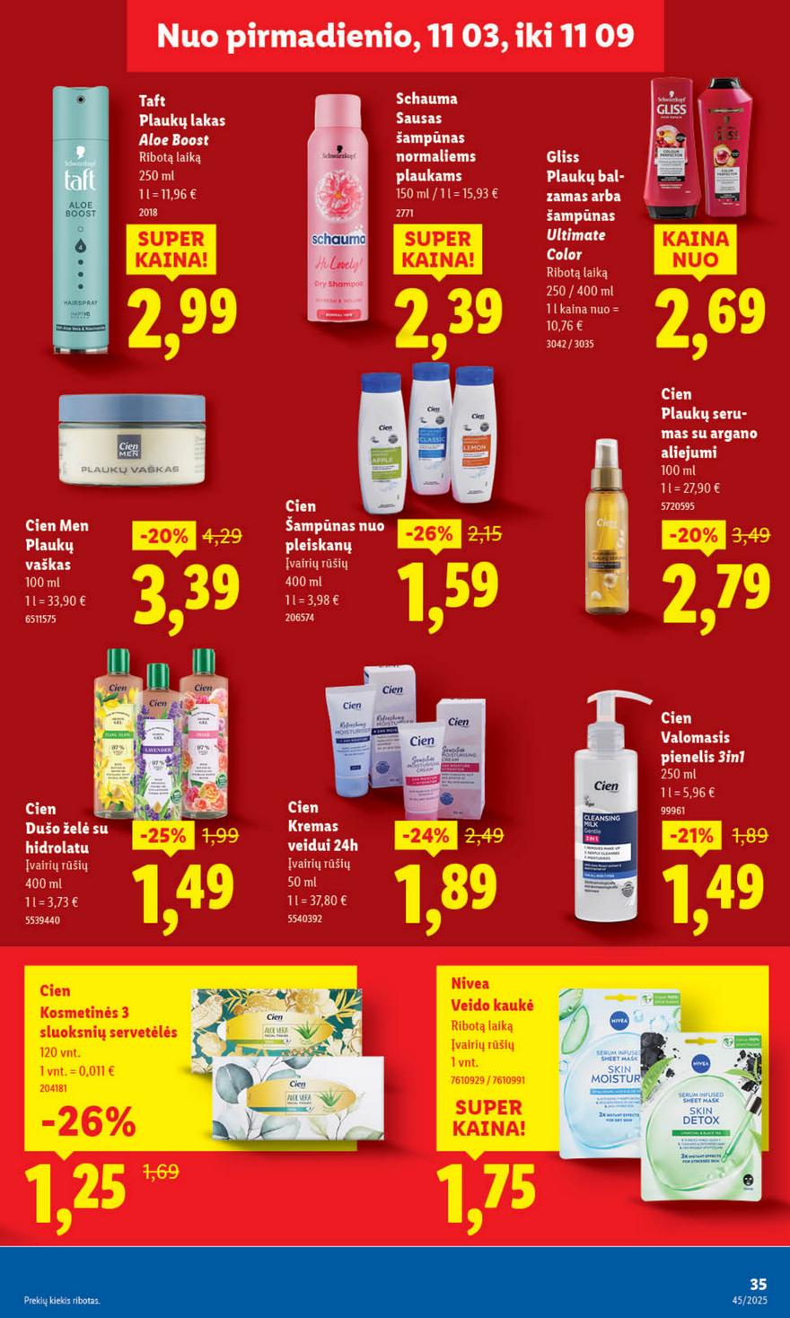 Lidl leidinys akcijos nuo 
  2025-11-03 iki 
  2025-11-09 | Leidinukas.lt puslapis 45