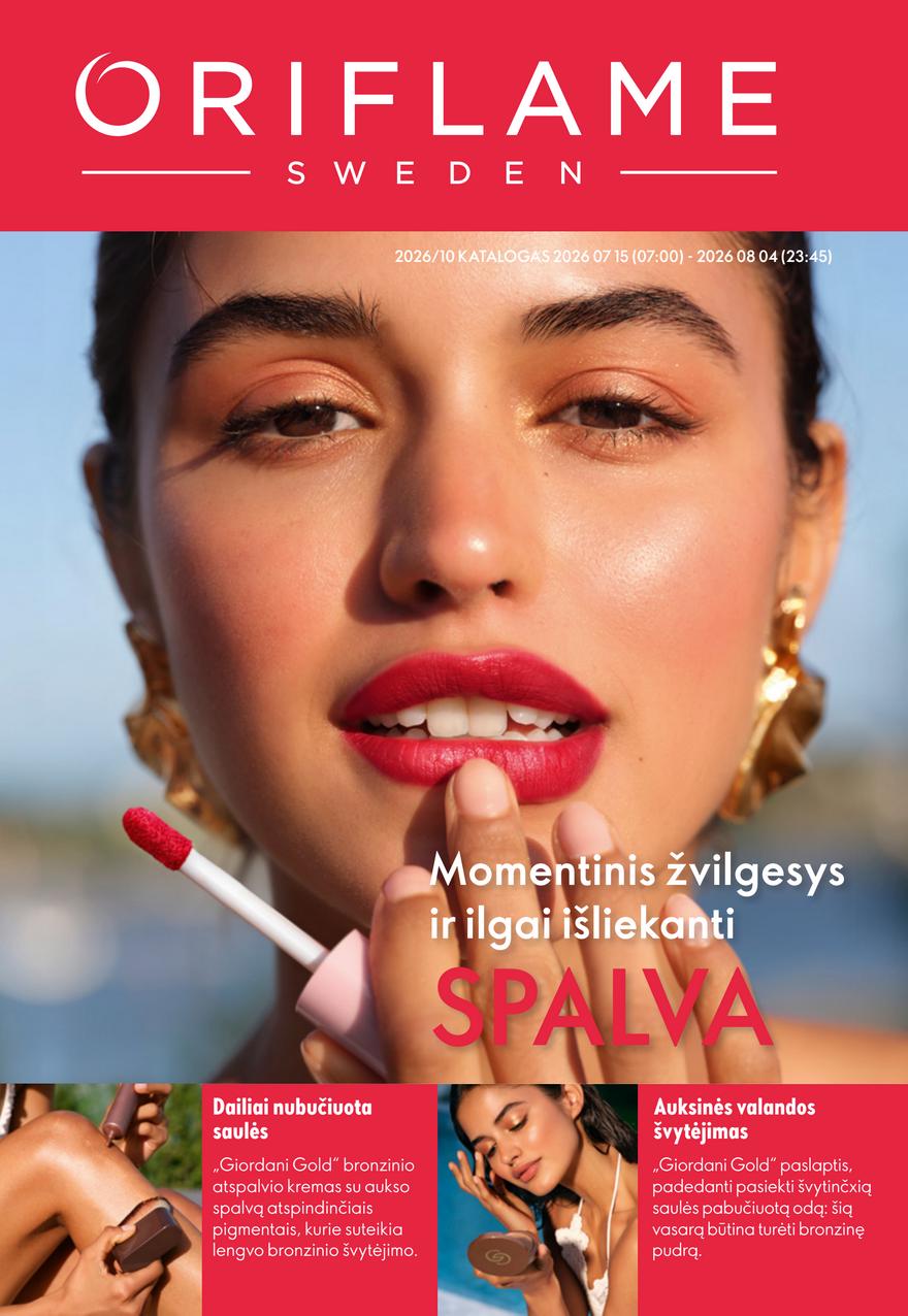 Oriflame katalogas akcijos nuo 
  2026-07-15 iki 
  2026-08-04 | Leidinukas.lt puslapis 1