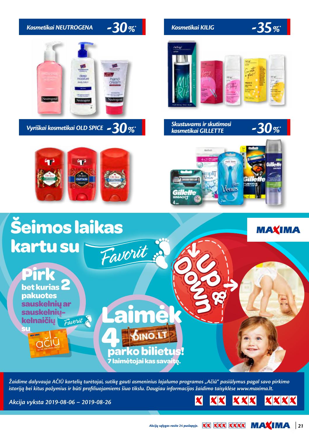 Maxima kaininis leidinys akcijos nuo 
  2019-08-01 iki 
  2019-08-14 | Leidinukas.lt puslapis 21