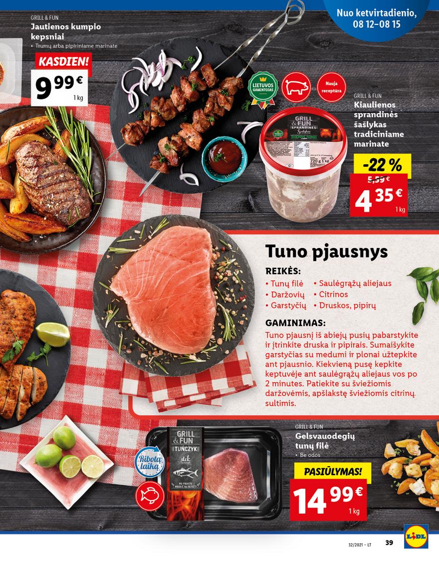 Lidl maisto prekių pasiūlymai akcijos nuo 
  2021-08-09 iki 
  2021-08-15 | Leidinukas.lt puslapis 39