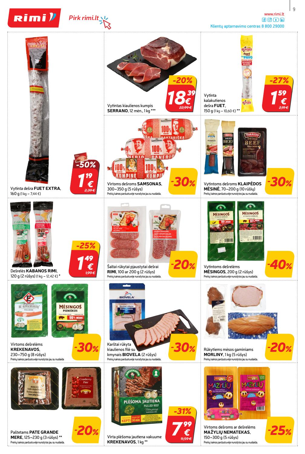 Rimi savaitinis leidinys akcijos nuo 
  2020-10-20 iki 
  2020-10-26 | Leidinukas.lt puslapis 9