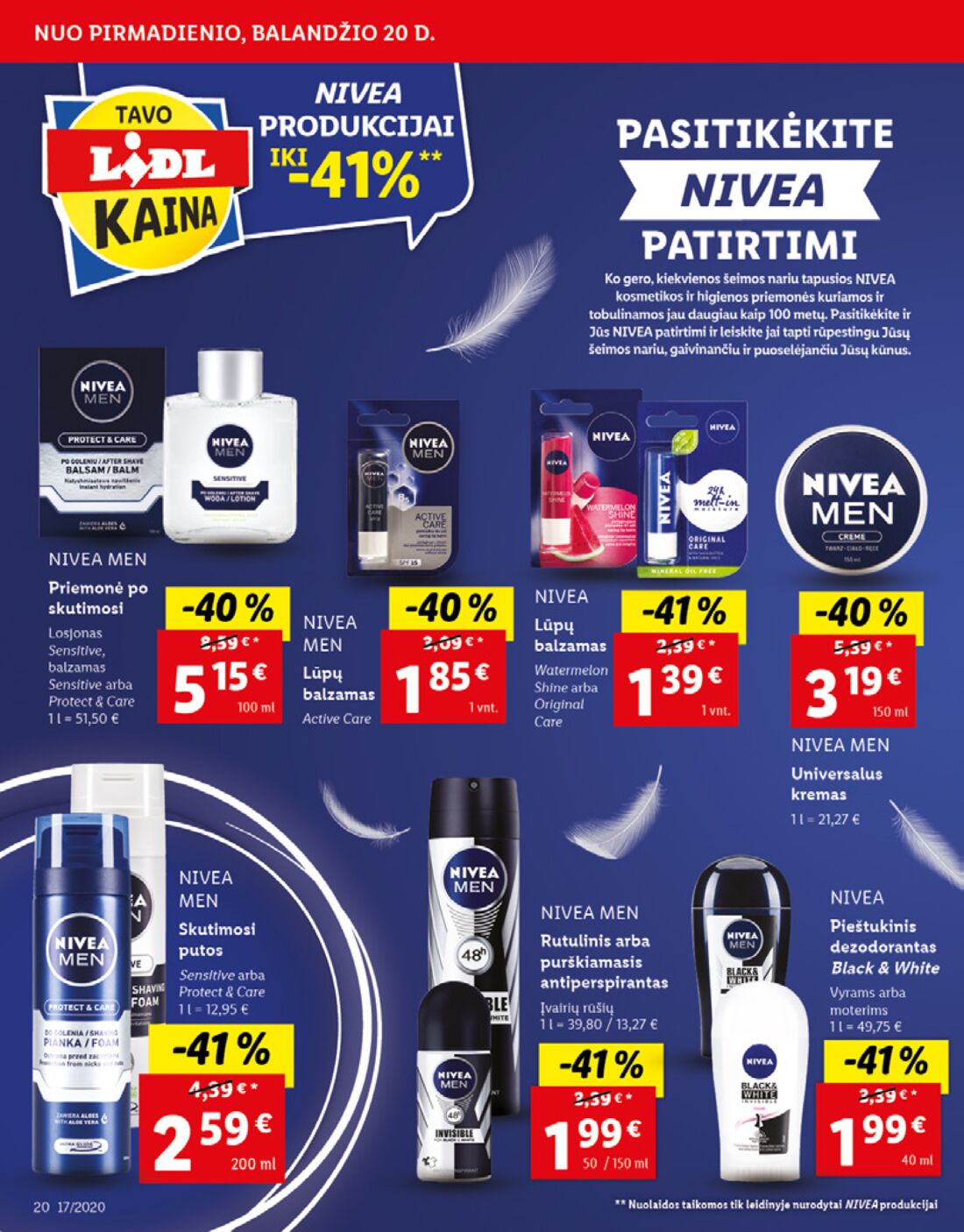 Lidl savaitinis leidinys akcijos nuo 
  2020-04-20 iki 
  2020-04-26 | Leidinukas.lt puslapis 20