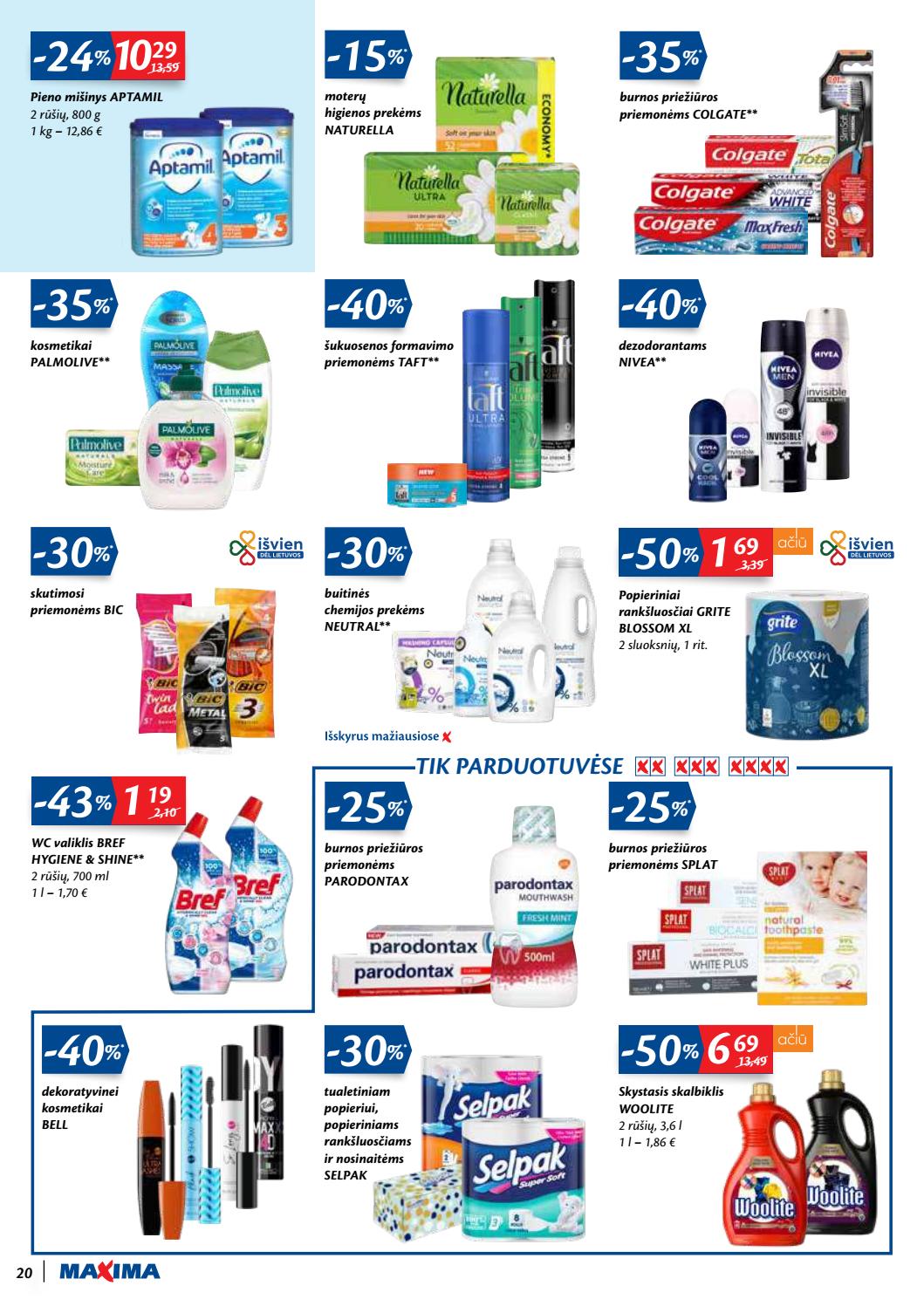 Maxima kaininis leidinys akcijos nuo 
  2020-10-13 iki 
  2020-10-19 | Leidinukas.lt puslapis 20