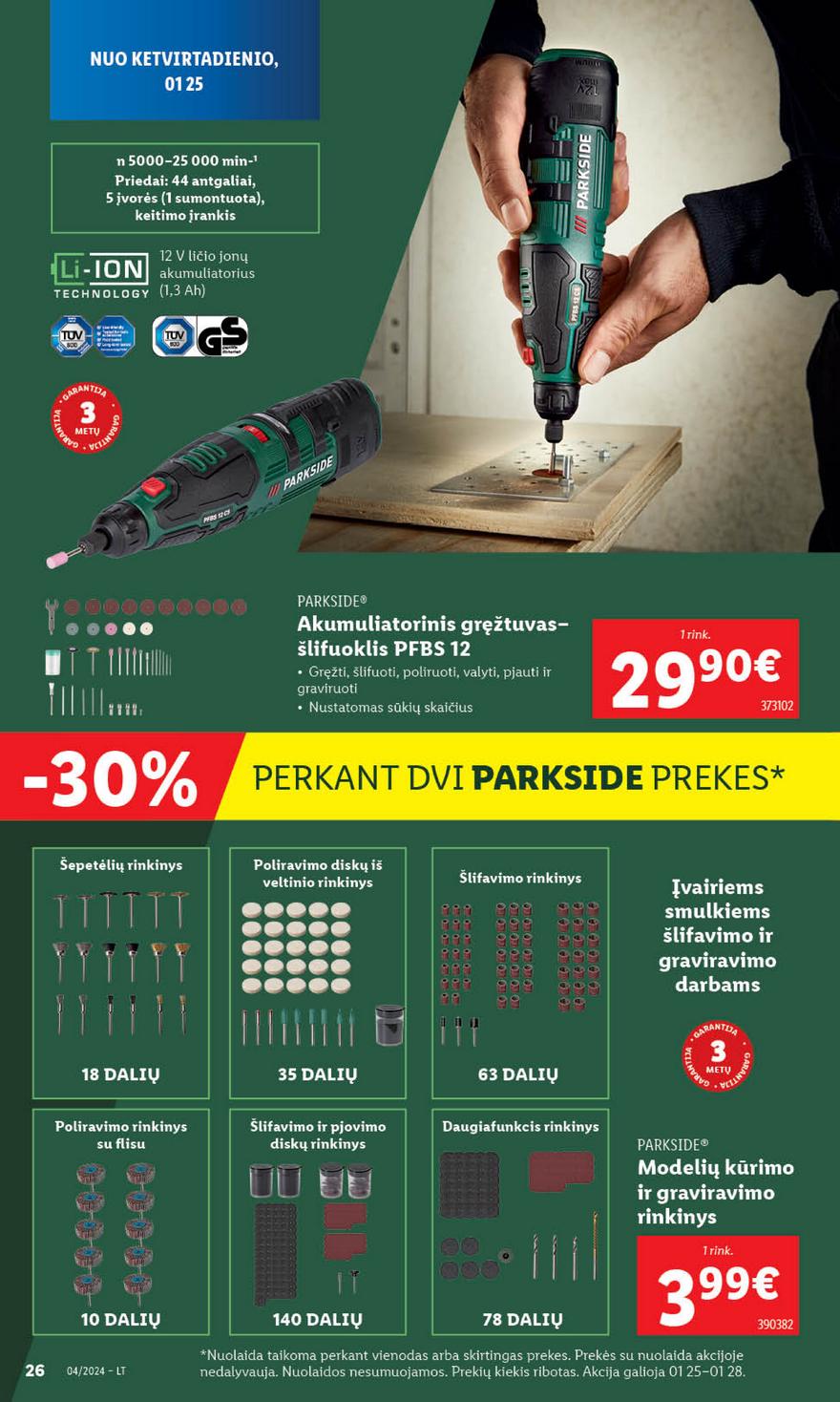 Lidl pasiūlymai akcijos nuo 
  2024-01-22 iki 
  2024-01-28 | Leidinukas.lt puslapis 26