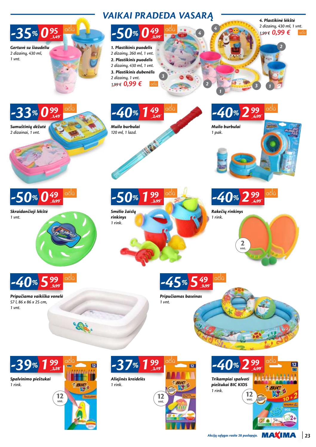 Maxima kaininis leidinys akcijos nuo 
  2020-05-26 iki 
  2020-06-01 | Leidinukas.lt puslapis 23