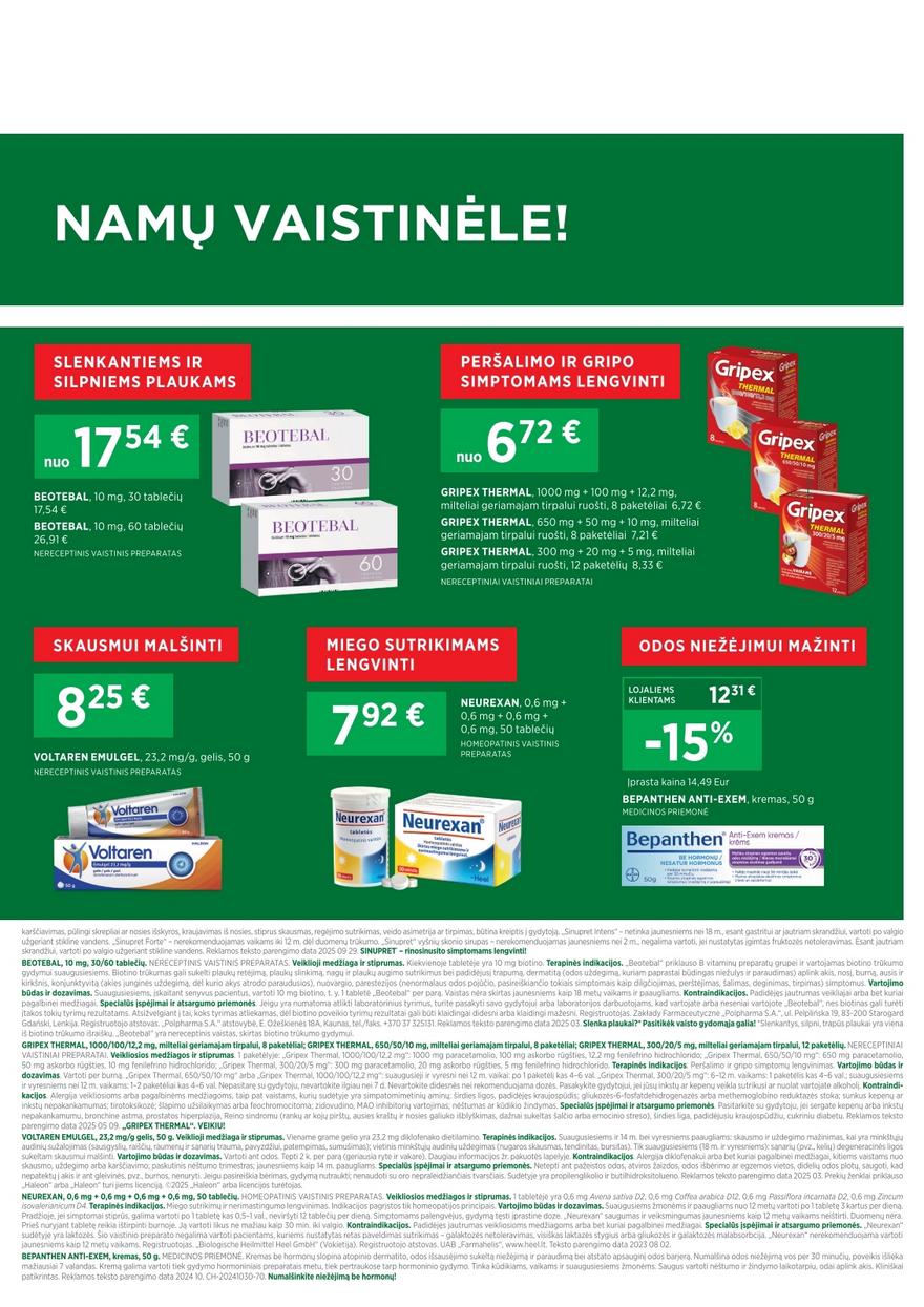 Euro vaistinė katalogas akcijos nuo 
  2025-11-01 iki 
  2025-11-30 | Leidinukas.lt puslapis 11