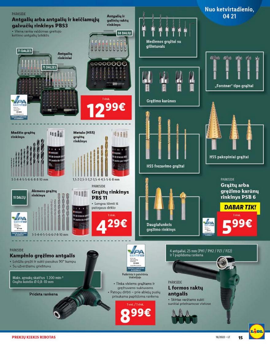 Ldil ne maisto prekių pasiūlymai akcijos nuo 
  2022-04-18 iki 
  2022-04-24 | Leidinukas.lt puslapis 15