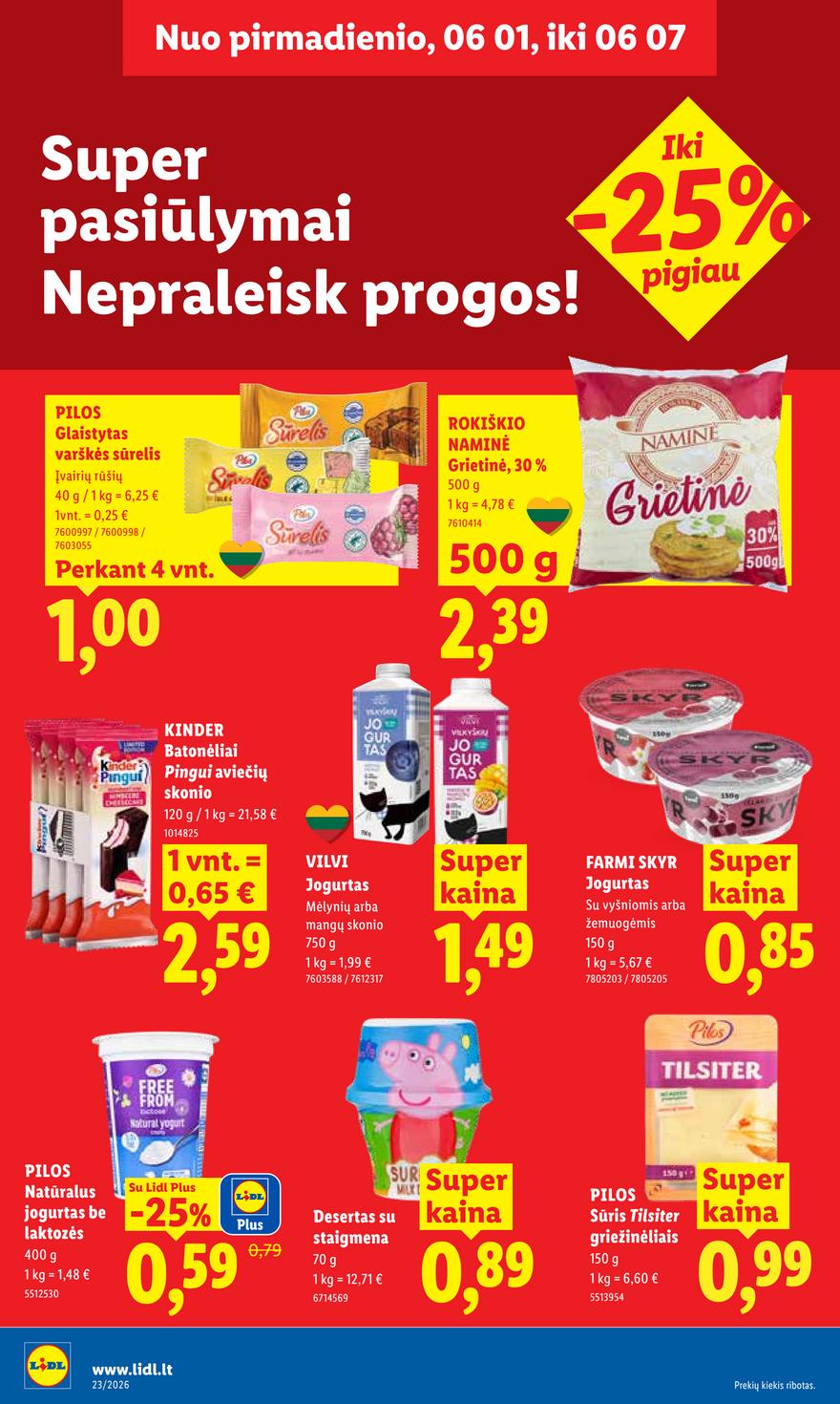 Lidl leidinys akcijos nuo 
  2026-06-01 iki 
  2026-06-07 | Leidinukas.lt puslapis 16