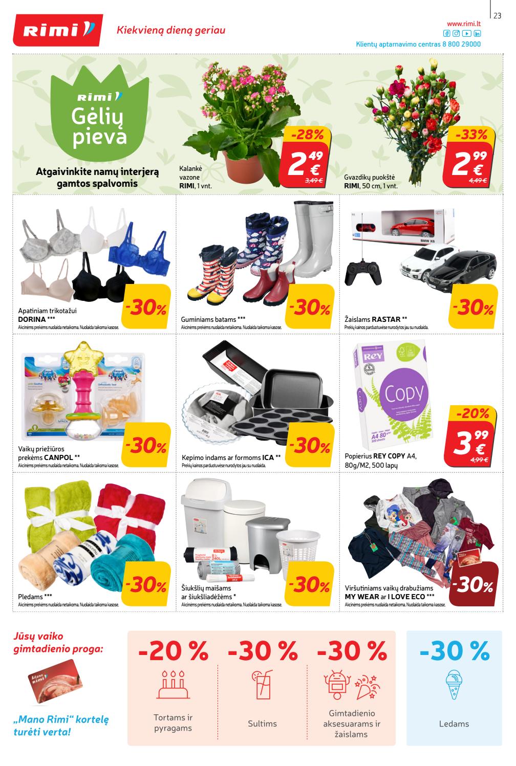 Rimi savaitinis leidinys akcijos nuo 
  2020-02-25 iki 
  2020-03-02 | Leidinukas.lt puslapis 23