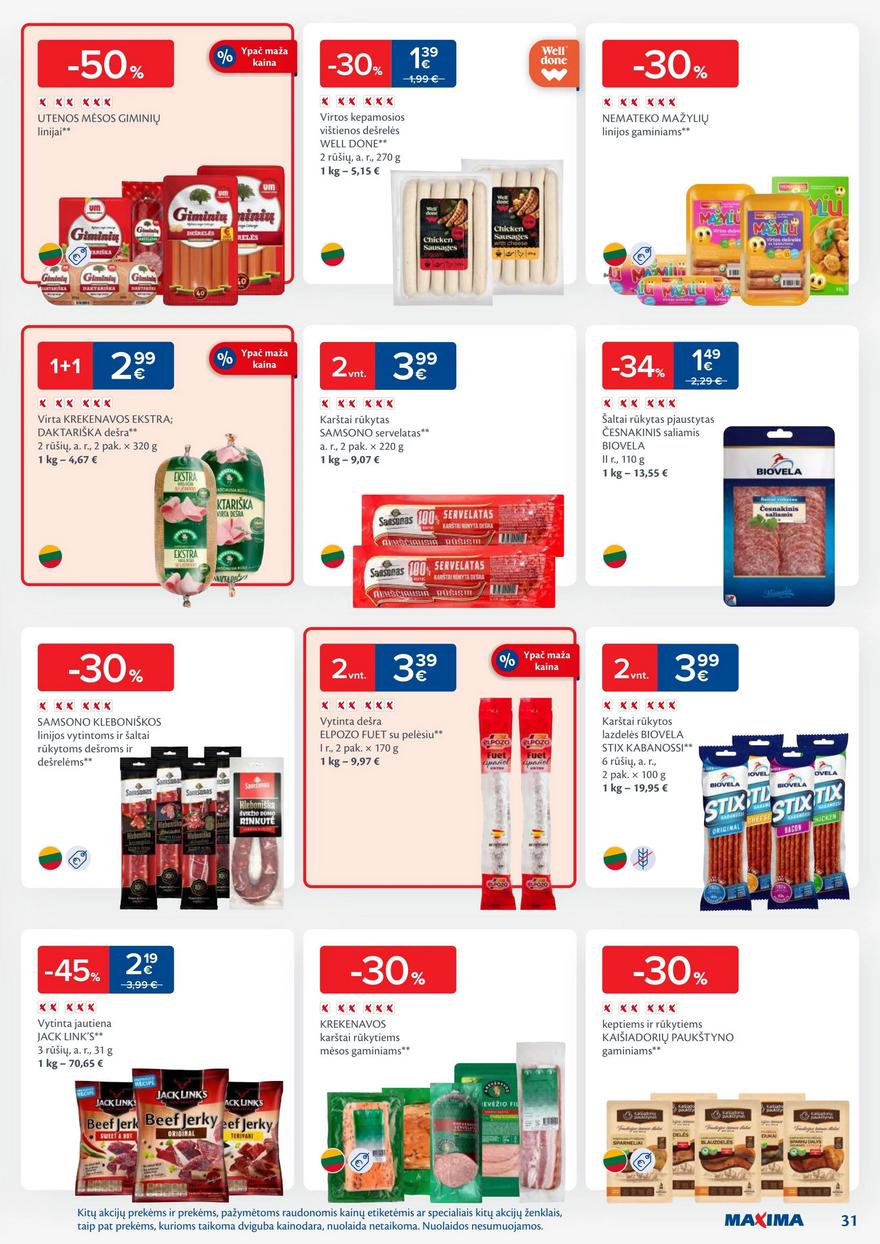 Maxima savaitinis leidinys 46 akcijos nuo
2024-11-12 iki
2024-11-18 | Leidinukas.lt puslapis 31