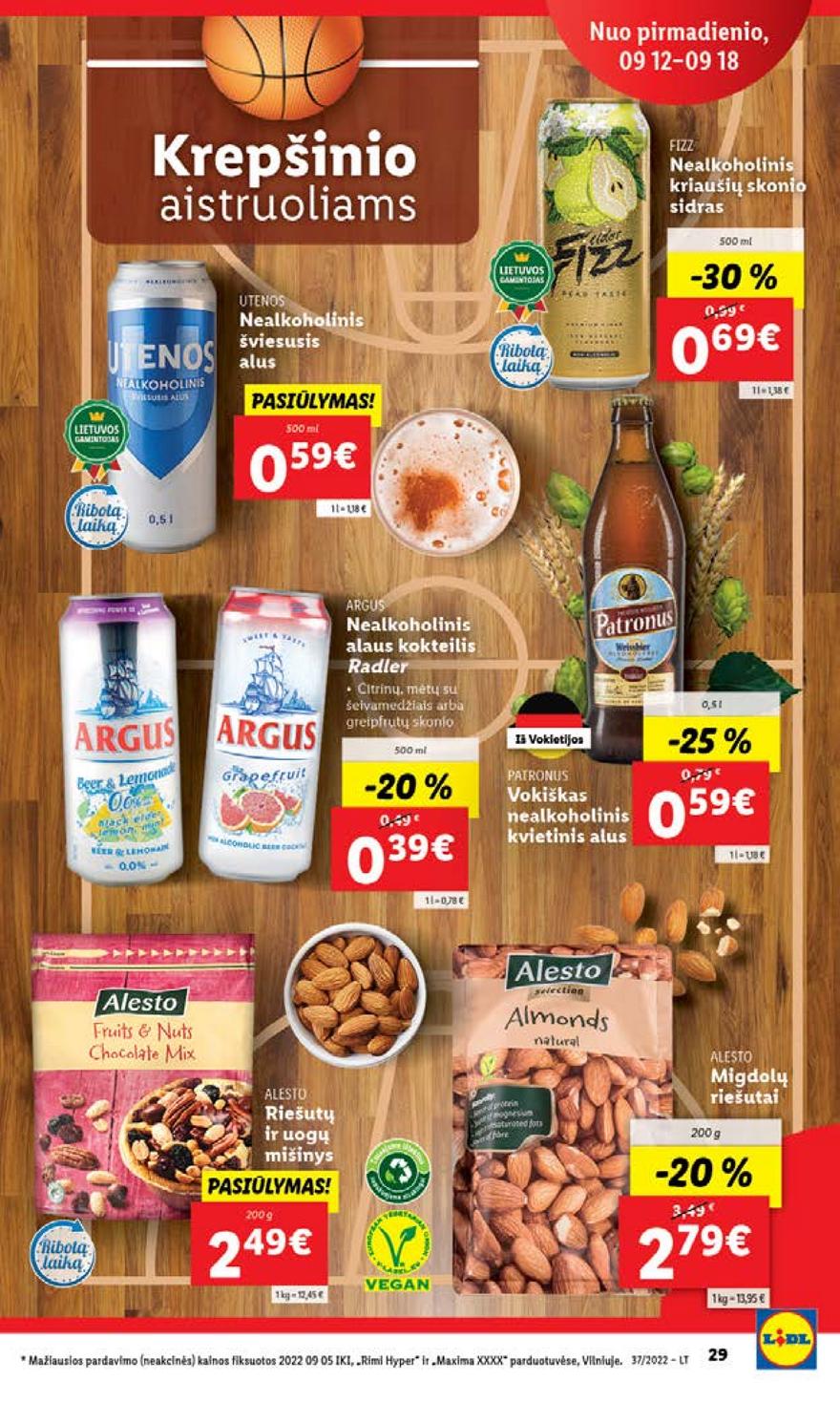 Lidl maisto prekių pasiūlymai akcijos nuo 
  2022-09-12 iki 
  2022-09-18 | Leidinukas.lt puslapis 29