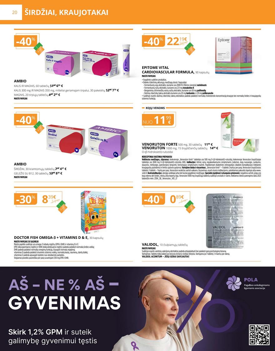 Gintarinės vaistinės leidinys akcijos nuo 
  2025-04-01 iki 
  2025-04-30 | Leidinukas.lt puslapis 20