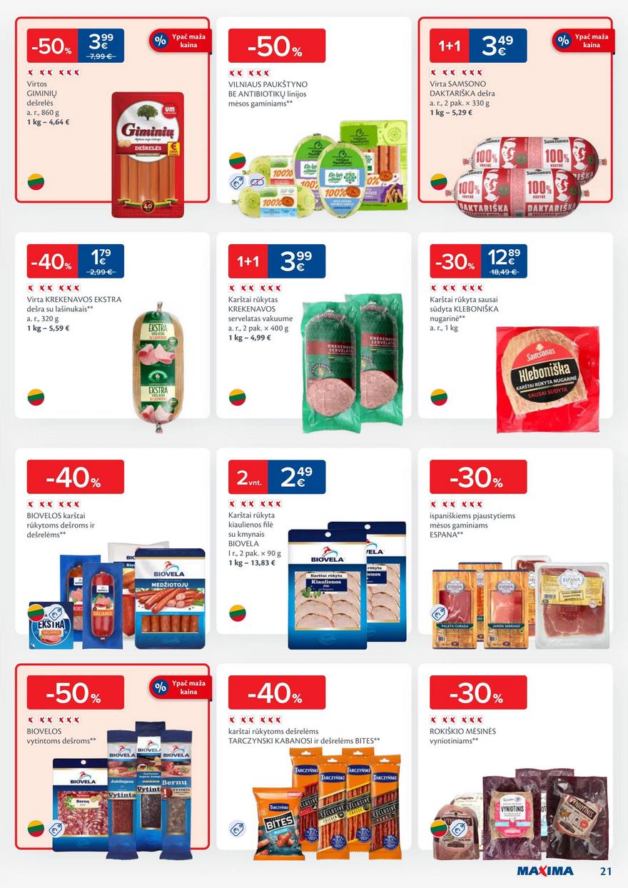 Maxima kaininis leidinys akcijos nuo 
  2024-02-13 iki 
  2024-02-19 | Leidinukas.lt puslapis 21