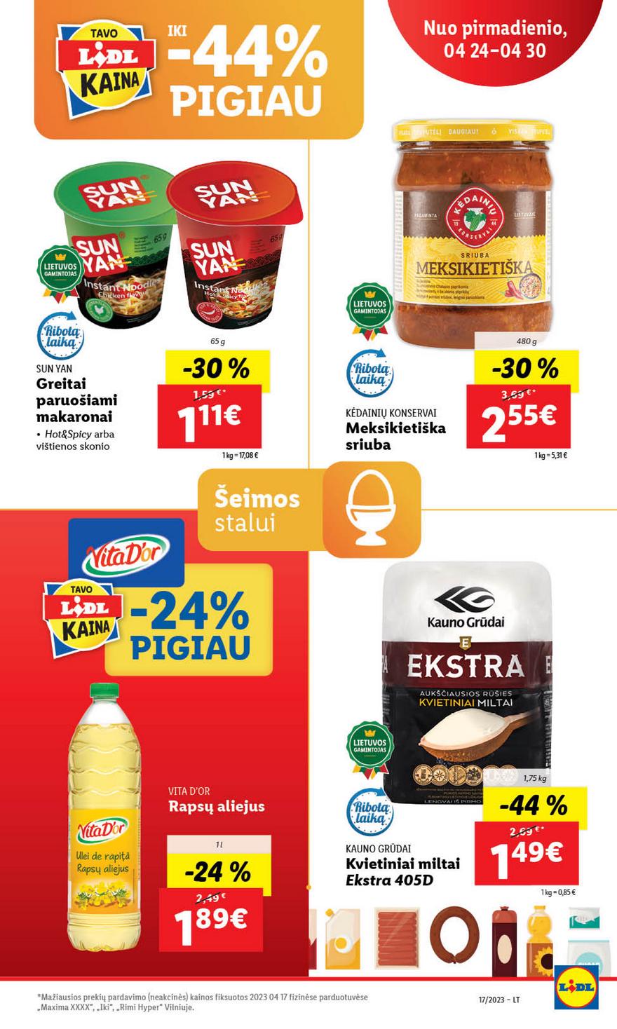 Lidl maisto prekių pasiūlymai akcijos nuo 
  2023-04-24 iki 
  2023-05-01 | Leidinukas.lt puslapis 51