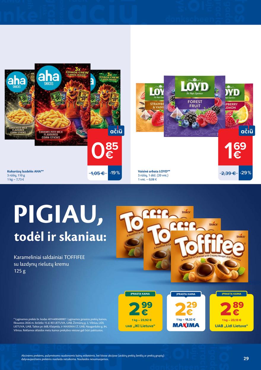 Maxima leidinys akcijos nuo 
  2026-06-23 iki 
  2026-06-29 | Leidinukas.lt puslapis 29