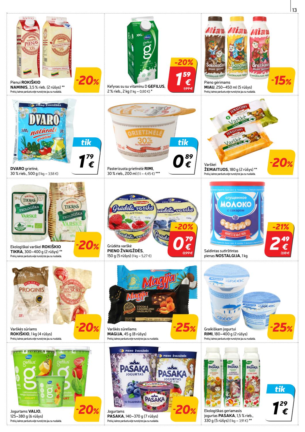 Rimi savaitinis leidinys akcijos nuo 
  2019-07-16 iki 
  2019-07-22 | Leidinukas.lt puslapis 13