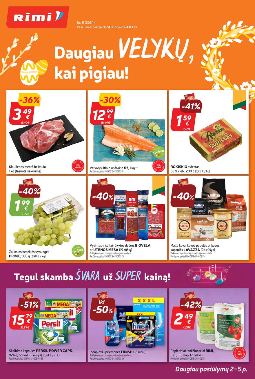 Rimi savaitinis leidinys 11 akcijos nuo 
  2024-03-12 iki 
  2024-03-18 | Leidinukas.lt puslapis 1