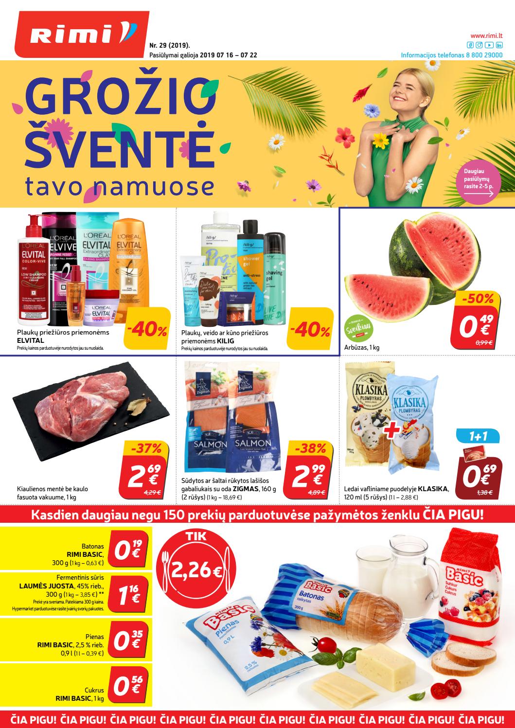 Rimi savaitinis leidinys akcijos nuo 
  2019-07-16 iki 
  2019-07-22 | Leidinukas.lt puslapis 1