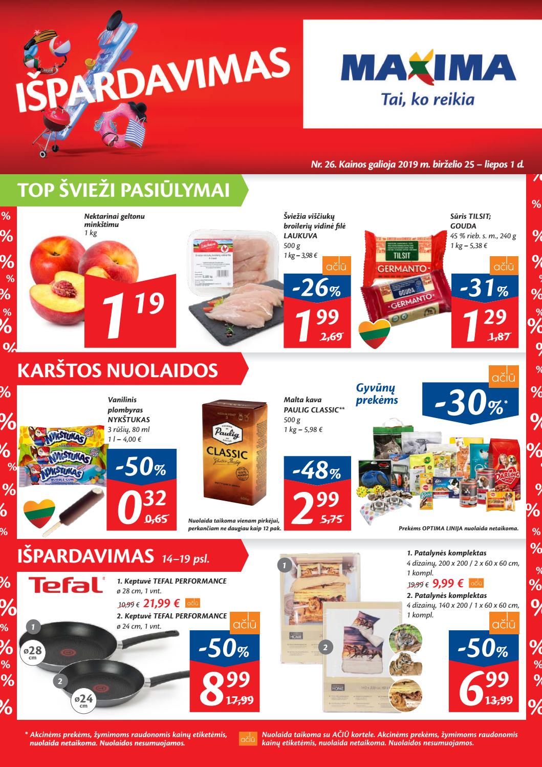 Maxima kaininis leidinys akcijos nuo 
  2019-06-25 iki 
  2019-07-01 | Leidinukas.lt puslapis 1