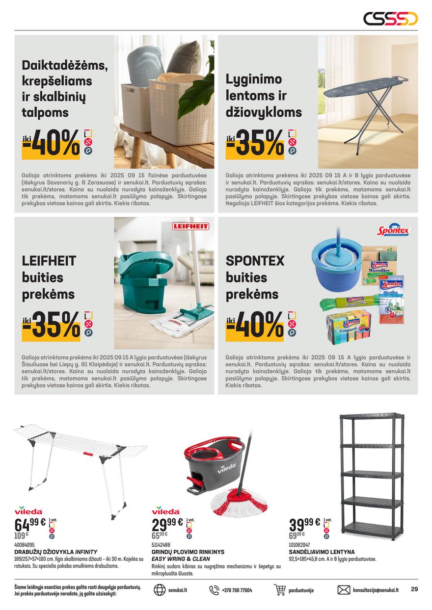 Senukai leidinys akcijos nuo 
  2025-08-20 iki 
  2025-09-15 | Leidinukas.lt puslapis 29